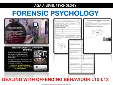 AQA A Level Psych Forensic Bundle Teaching Resources