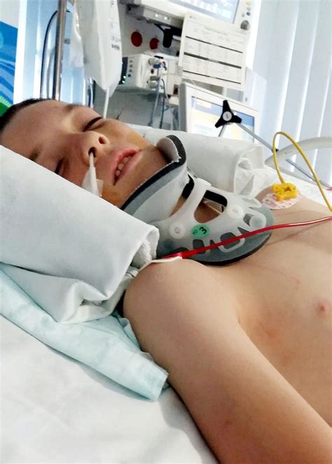 A 13-year-old boy was left in a coma and his heart stopped twice after ...