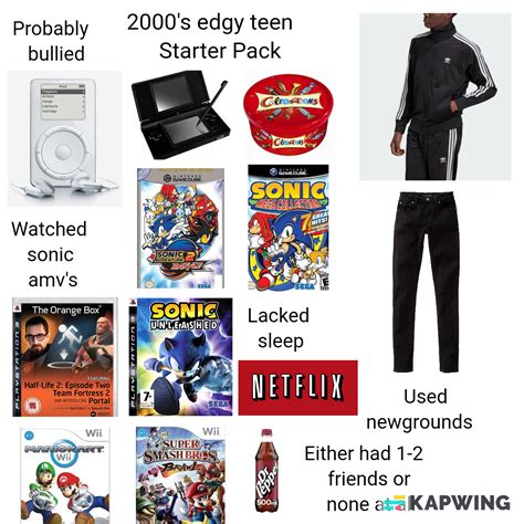 Edgy Teen Starter Pack 2004 2009 Rstarterpacks Starter Packs