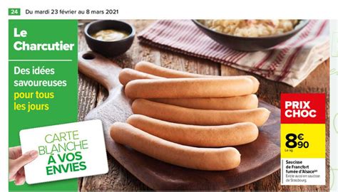 Promo Saucisse De Francfort Fum E D Alsace Chez Carrefour Icatalogue Fr