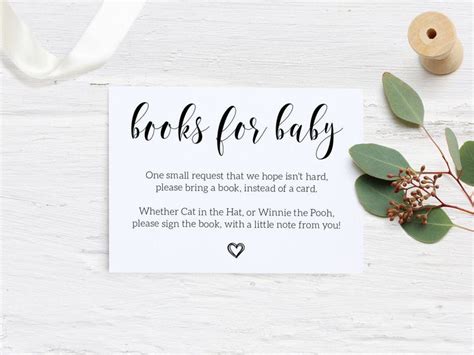 Books For Baby Wording Book For Baby Shower Instead Of Card Book