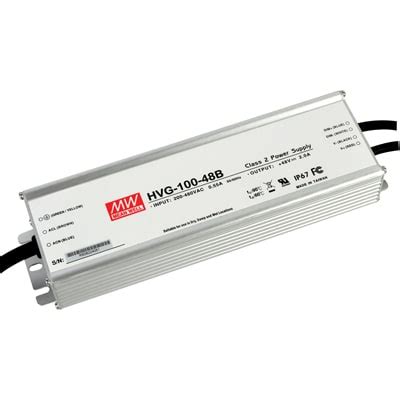 MEAN WELL HVG 100 42B Power Supply AC DC 42V 2 28A 180 528V In