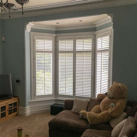 Full Height Three Sided Bay Window Shutters Absolute Shutters