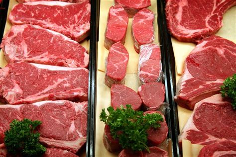 Beef In A Butcher Shop Royalty Free Stock Images Image 7383789