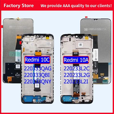 Original LCD For Xiaomi Redmi 10A 10C 220333QAG 220333QNY 220233L2I