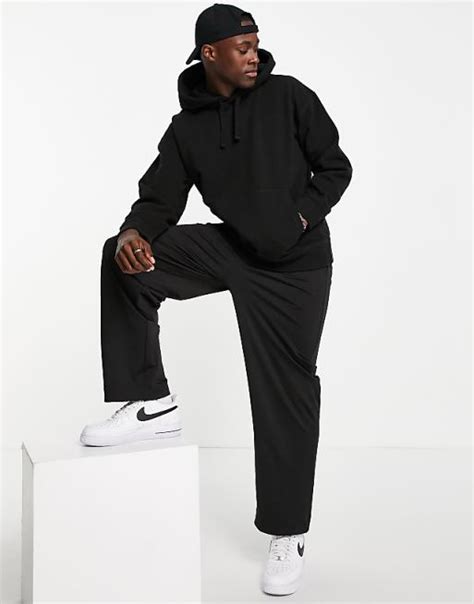 Topman Heavyweight Oversized Hoodie In Black Asos