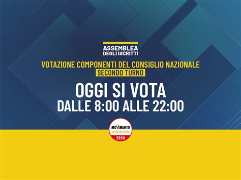 Oggi 12 Luglio 2022 Si Vota Dalle 8 Alle 22 Movimento 5 Stelle