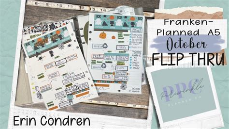 Month Of October Flip Thru Three A Erin Condren Planners