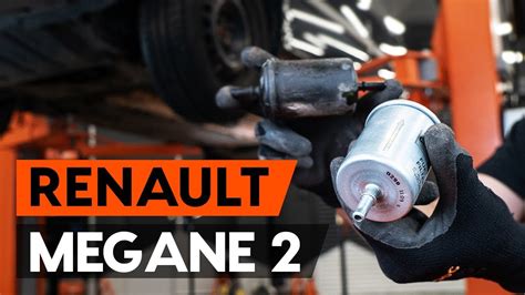 Cоmo cambiar filtro de combustible RENAULT MEGANE 2 LM INSTRUCCIÓN