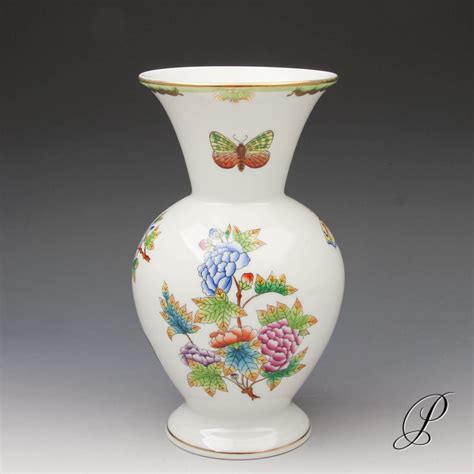 Bauchige Vase Herend Im Dekor Victoria Porzellan Porcelain