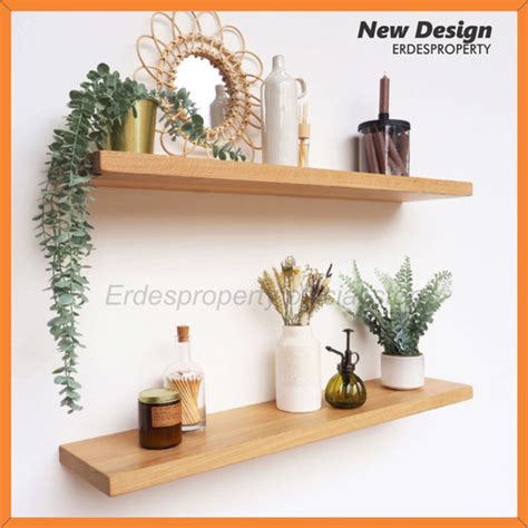 Jual Floating Shelves Rak Dinding Ambalan Kayu Melayang Kayu Asli