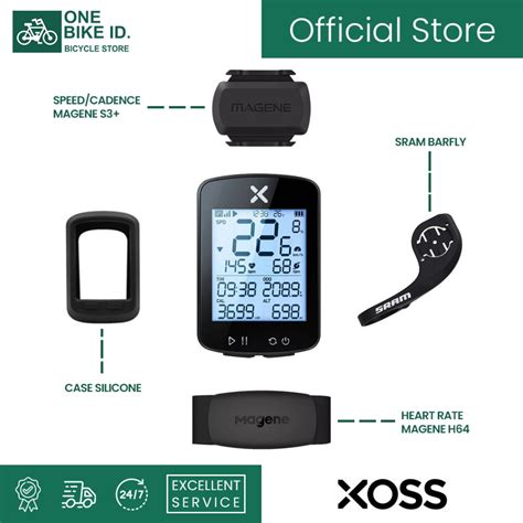 Jual PAKET PRO XOSS G2 Plus Magene HR Cadence Speed Sensor SRAM