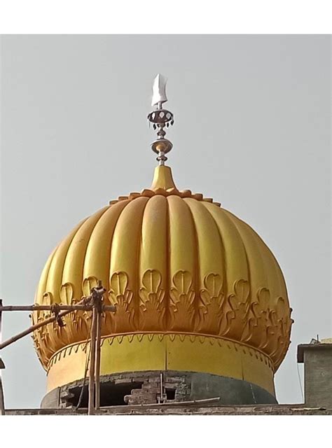 Golden Round Fiberglass Gurdwara Dome At Rs 2300 Piece In Ludhiana ID