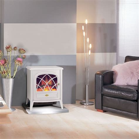 Buy Dimplex 2 0kw Ritz Portable Electric Fire With Optiflame Log Effect In White Mydeal