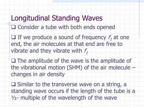 Ppt Longitudinal Standing Waves Powerpoint Presentation Free