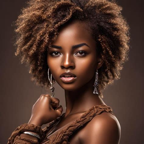 Hyper Realistic Picture Of A Beautiful African Woman