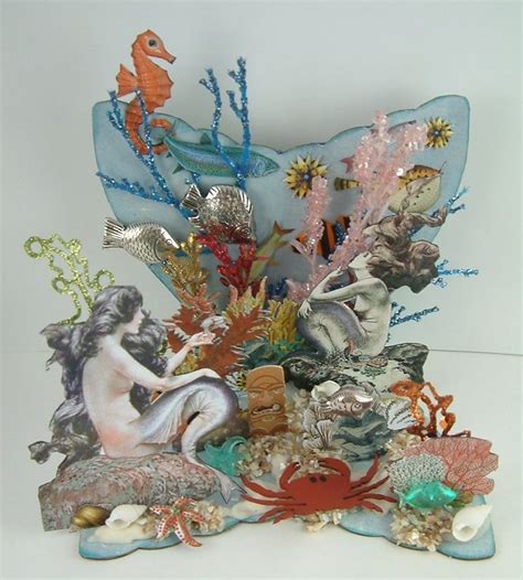 Artfully Musing Mermaid Collage Altered Art Mermaid Images