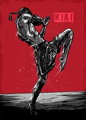 Muay Thai Kiai Poster By Awan Ndus Displate