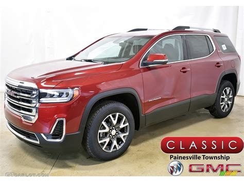 2020 Red Quartz Tintcoat GMC Acadia SLE AWD 136726939 Photo 1