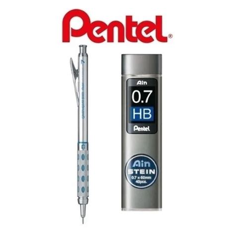 Lapiseira Graphgear Pentel Mm Grafite Ain Stein Hb Shopee