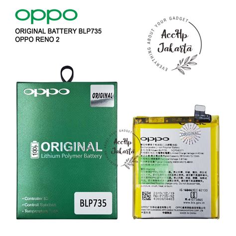 Jual Baterai Batre Oppo Reno Blp Batu Baterai Blp Reno