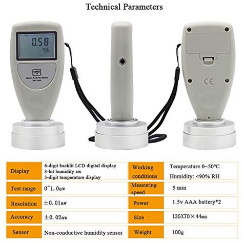 CGOLDENWALL Handheld Water Activity Meter WA 160A Food AW Tester