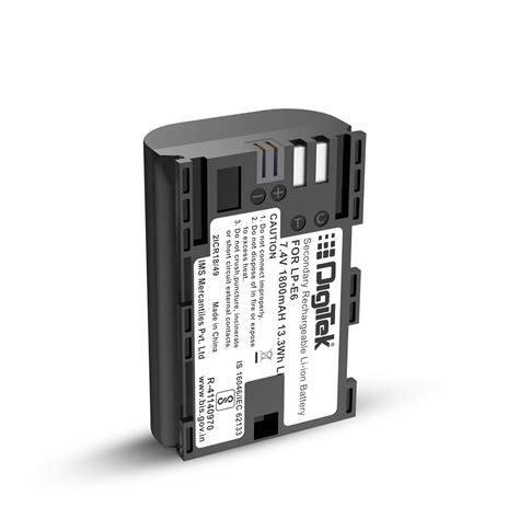 Buy Digitek Lp E Secondary Li Ion Rechargeable Battery Mah