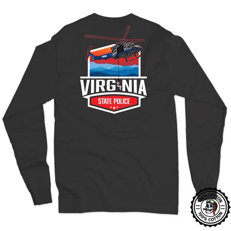 VA State Police Med Flight Long Sleeve T-Shirt | Brotallion ...