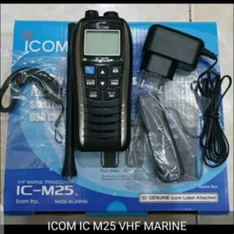 Jual Ht Icom Ic M Vhf Radiomarine Tranceiver Waterproof Ipx Shopee