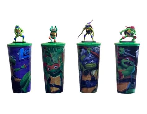 Vasos Figura Tortugas Ninja Turtle Tmnt Caos Mutante Cinemex Envío gratis