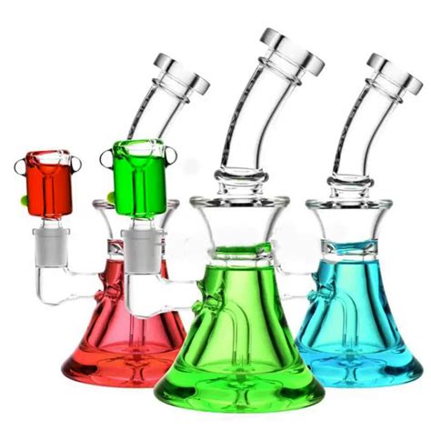 Red Small Freezable Glycerine High Borosilicate Glass Hookah Glass