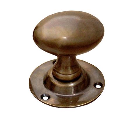 Spira Brass Oval Mortice Door Knob 60mm Antique Finish Sb2109at Sold In Pairs