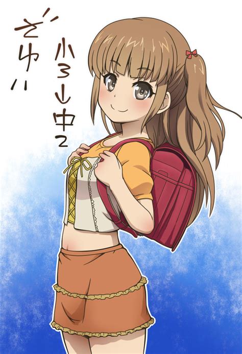 Safebooru 1girl Awa Backpack Bag Blush Brown Eyes Brown Hair Frilled