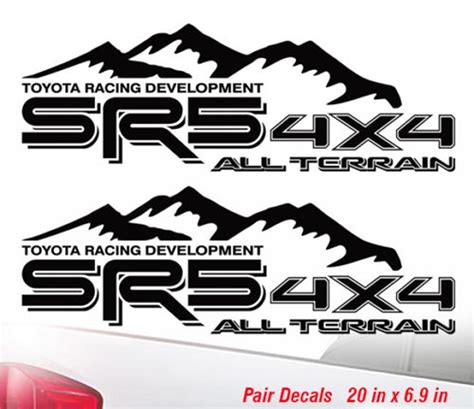 Toyota Sr X All Terrain Off Road Racing Tacoma Tundra Sticker Decal