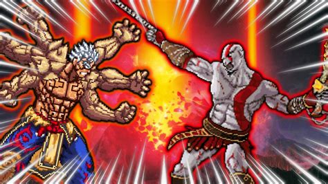 Asura Vs Kratos Sprite Art Battle By Randor2000 On Deviantart