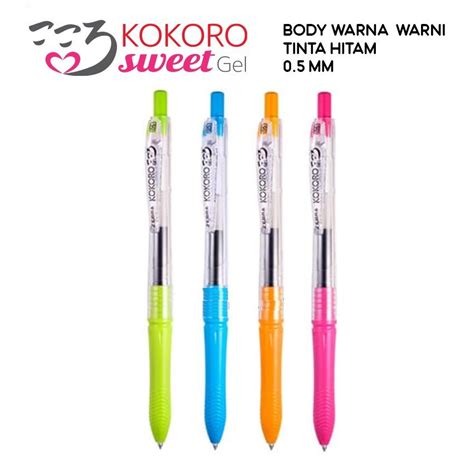 Jual Pulpen Zebra Kokoro Black Gel Pen Tinta Hitam Zebra Kokoro