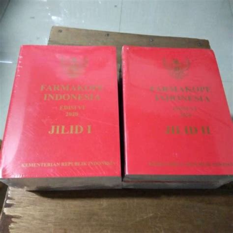 Jual Buku Farmakope Indonesia Edisi 6 Tahun 2020 Jilid 1 2 Di Seller