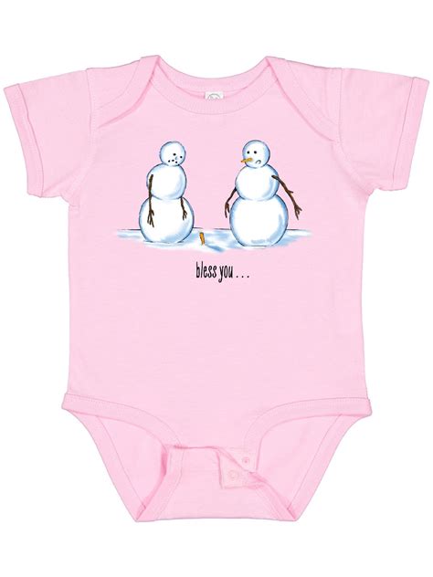 Inktastic Bless You Sneezing Snowman T Baby Boy Or Baby Girl