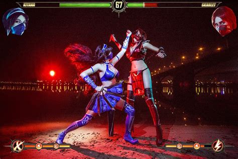 Kitana Skarlet Mortal Kombat Ix Game Sexy Cosplay By Agflower