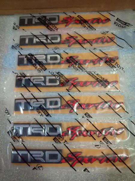 Jual Emblem Trd Sportivo Fortuner Yaris Rush New Avanza Dan Lain Lain