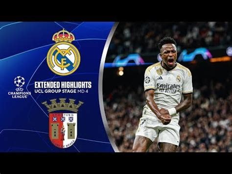 Real Madrid vs. Braga: Extended Highlights | UCL Group Stage MD 4 | CBS ...