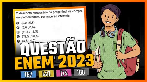 MATEMÁTICA ENEM 2023 Questão 167 CADERNO AZUL 140 CADERNO AMARELO