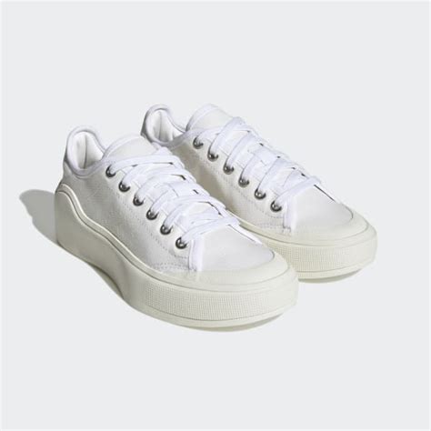 Adidas By Stella Mccartney Court Shoes White Free Shipping With