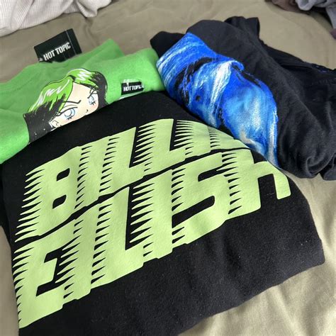 billie eilish merch bundle -has a bit of fuzz from... - Depop