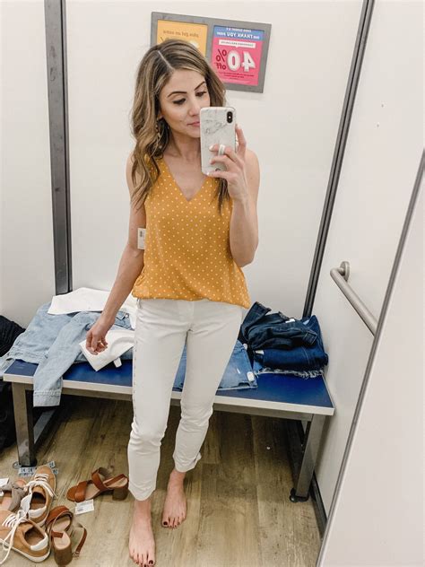 March Old Navy Try On Lauren Mcbride Lauren Mcbride Yellow Top