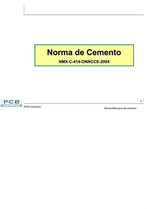 Pdf Nmx C Norma Del Cemento Dokumen Tips