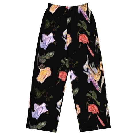 Falling Flowers® Unisex Wide Leg Pants Kikillo Club