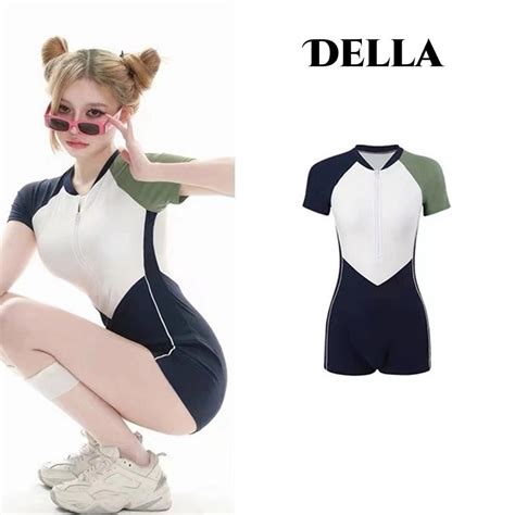 DELLA đồ bơi nữ kín đáo 2024 đồ bơi 1 mảnh Bikini bộ Đồ Bơi Nữ Shopee Việt Nam