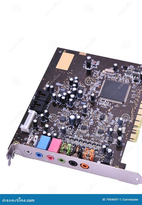 Sound Card Input And Output Ports Stock Image | CartoonDealer.com #1929907