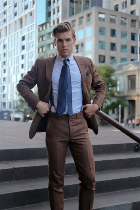 Brown Suit Color Combinations With Shirt And Tie Suits Expert